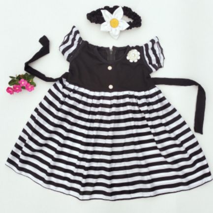 Picture of Baby girls beautiful cotton dress for  all season 0-3 years