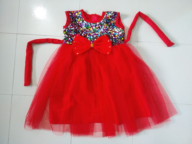 Picture of Party dress for ,Weeding and birthday dress for  0-3  years baby - বাচ্চাদের জামা