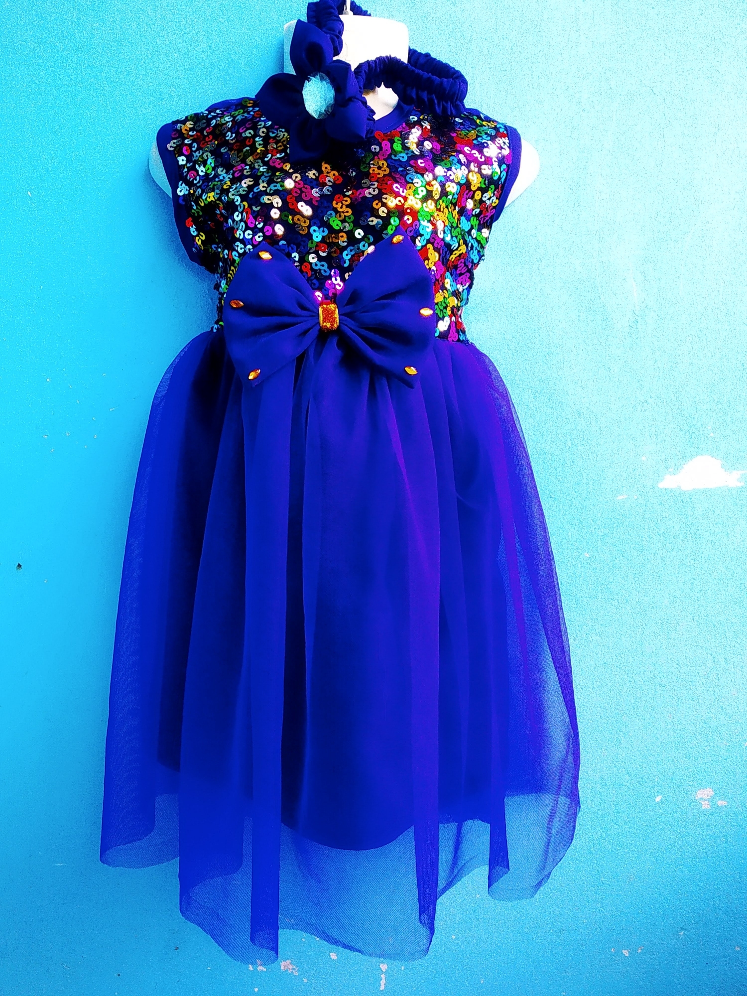 Picture of Party dress for ,Weeding and birthday dress for  0-3  years baby - বাচ্চাদের জামা