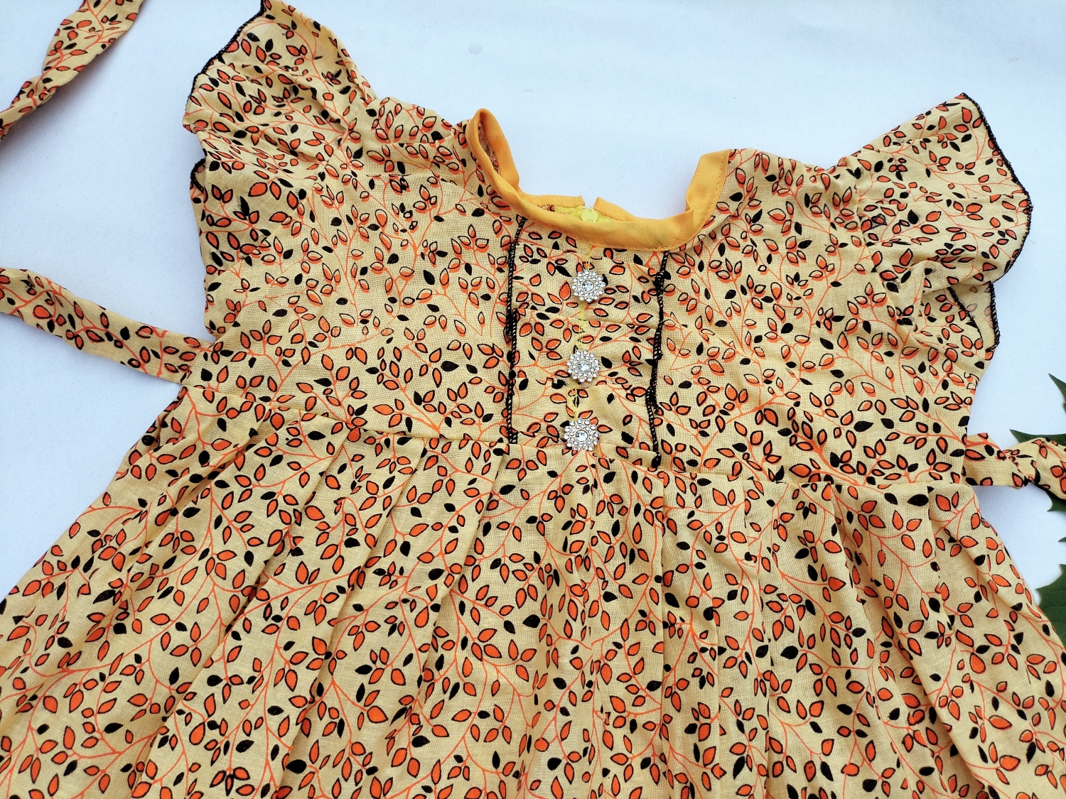 Picture of Baby girls fashionable beautiful 100% cotton dress for  all season 0-4 years