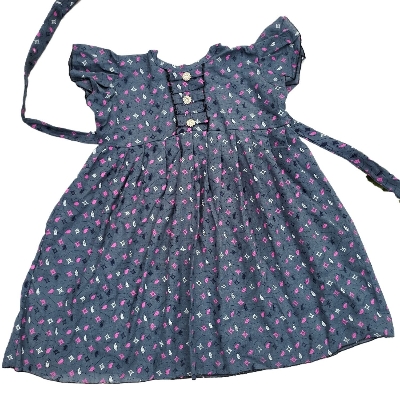 Picture of Baby girls fashionable beautiful 100% cotton dress for all season 0-4 years