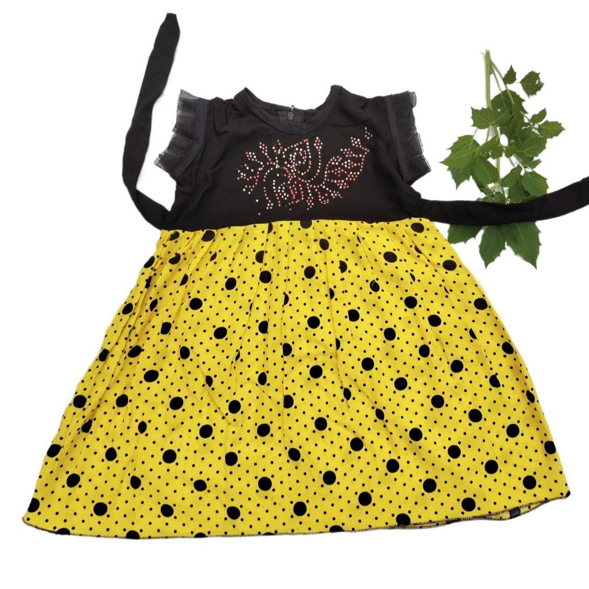 Picture of Baby girls fashionable beautiful 100% cotton dress for all season 0-7 years