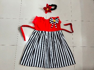 Picture of Baby girls Fashionable beautiful dress for 0-7 years babies - Easy To maintain