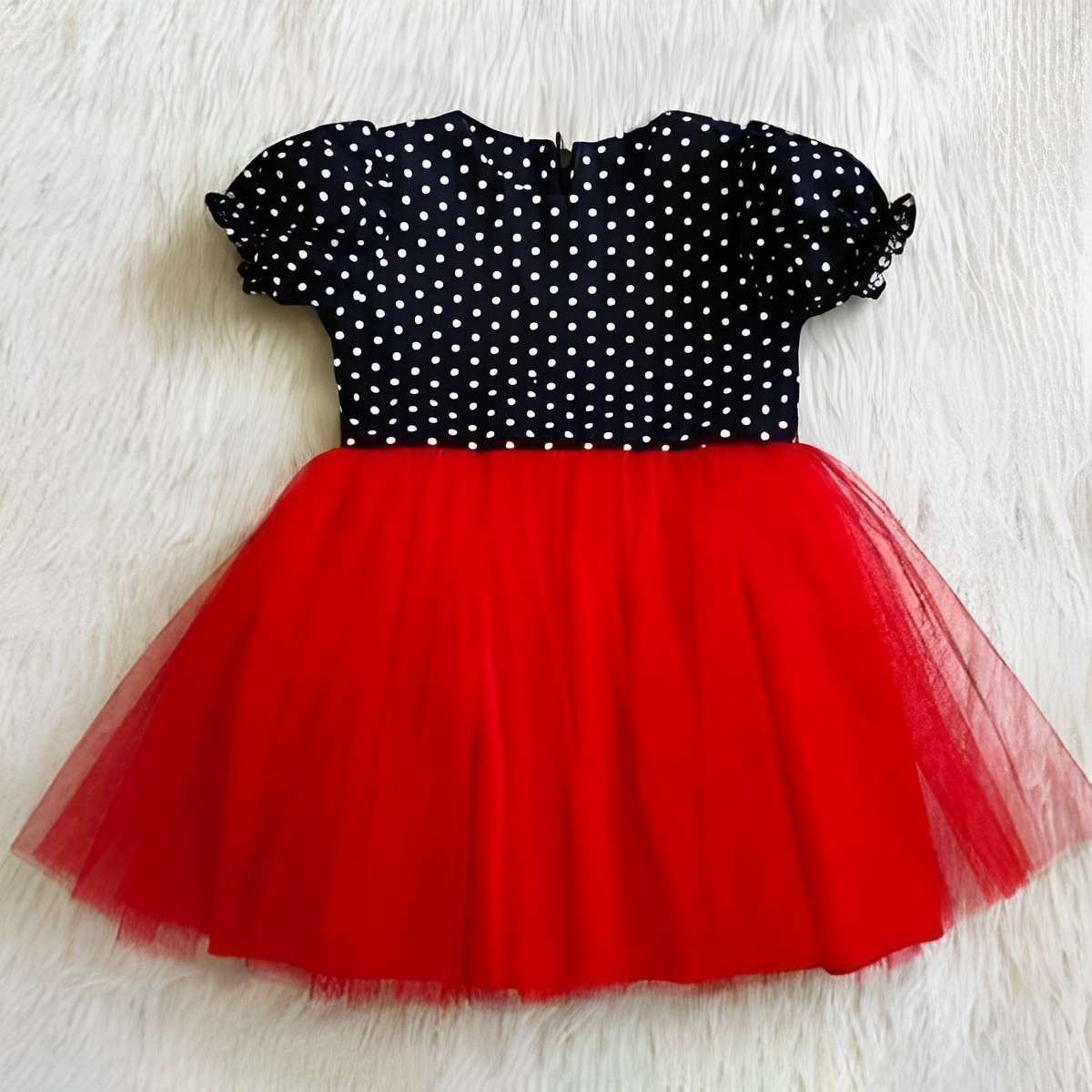 Picture of Baby girls fashionable beautiful party dress for 0 to 7 years babies