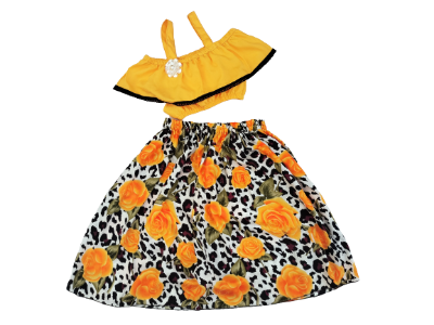 Picture of Handmade Baby girls Fashionable beautiful 2 piece skirts set for 0-3 years babies - বাচ্চাদের জামা