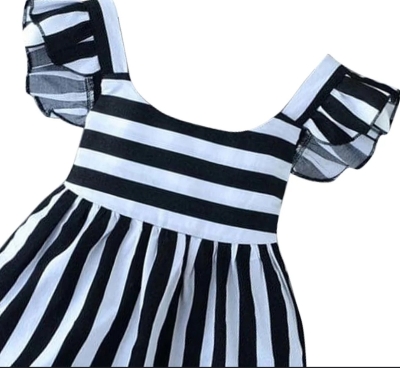 Picture of Baby Girls Fashionable Beautiful  handmade Dress For 0-4 Years Babies