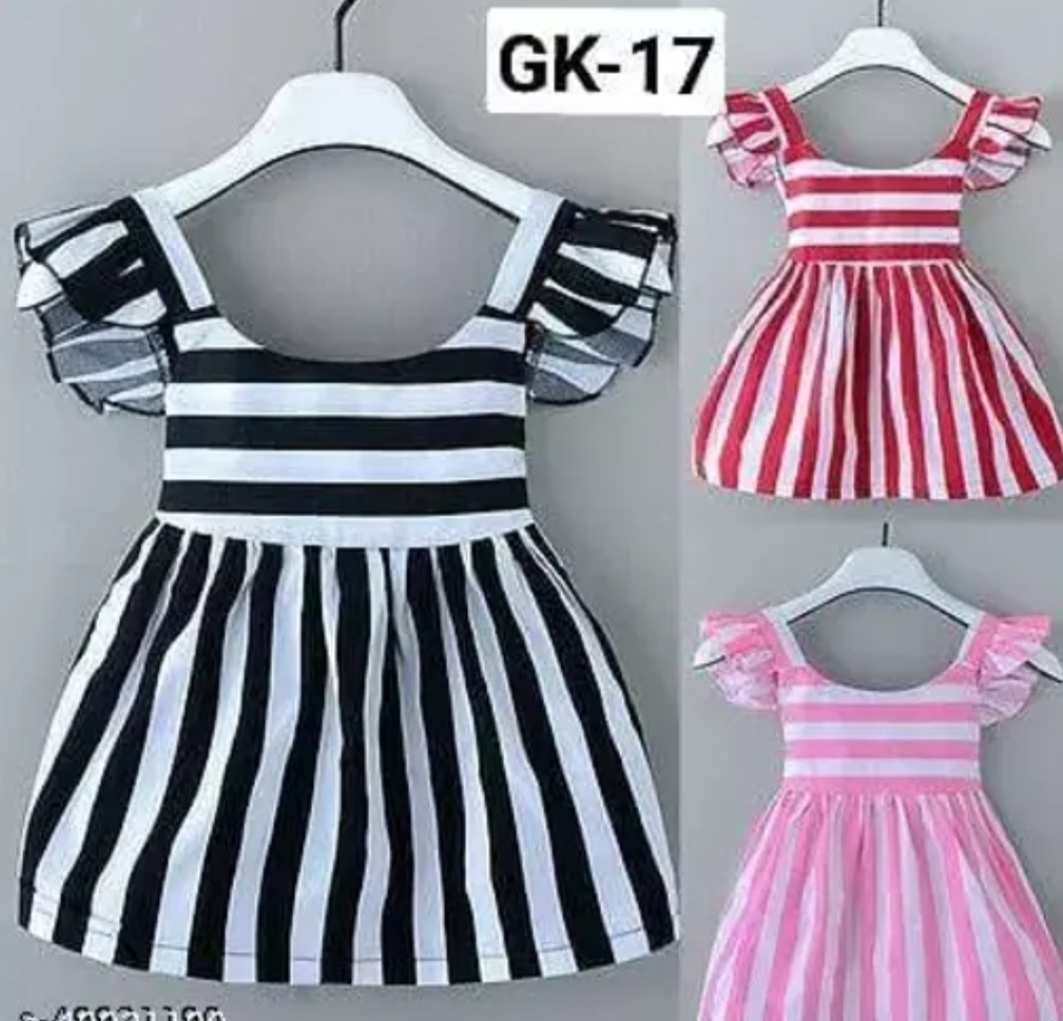 Picture of Baby Girls Fashionable Beautiful  handmade Dress For 0-4 Years Babies