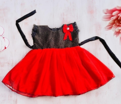 Picture of Baby girls fashionable beautiful party dress for 0 to 3 years babies 2024