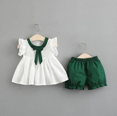 Picture of New Baby Girls Fashionable Premium Quality Beautiful Party Dress With HAIR BAND One Piece Baby Dress for 1-4