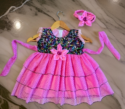 Picture of Fashionable and beautiful Party Dress for 0-12 years girls