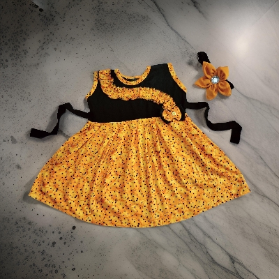 Picture of Baby girls Fashionable beautiful dress for 0-12 years babies