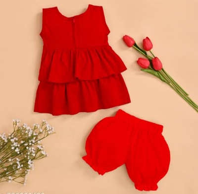 Picture of Baby girls best fashionable beautiful and nice cotton dress for 0-5 years babies