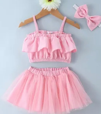 Picture of Summer Kid Baby Girls Floral short Tutu skart Wedding Party Dresses and birthday Dresses