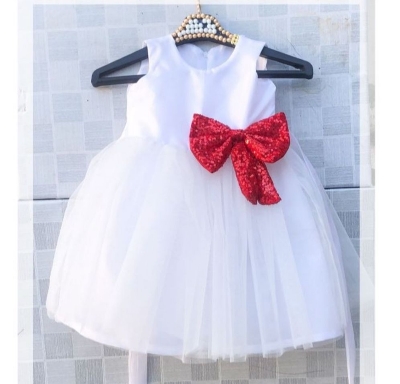 Picture of Baby girl dresses for summer - Fancy net frock for baby girls 0-7