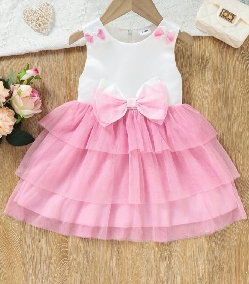 Picture of Baby girl dresses for summer - Fancy net frock for baby girls 0-7
