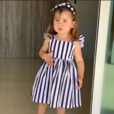 Picture of Fashionable cotton baby girl dress summer collection for 0-5