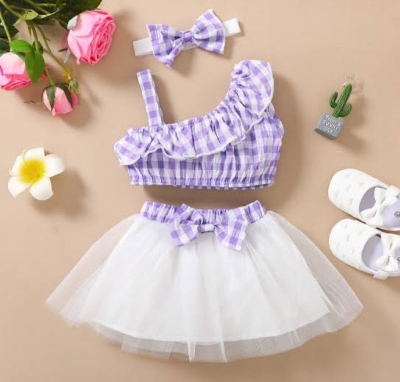 Picture of Baby Girls Floral Long Tutu skart Wedding Party Dresses and birthday Dresses 0-4