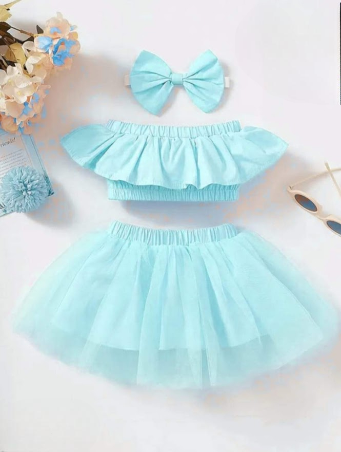 Picture of Summer Kid Baby Girls Floral Long Tutu skart Wedding Party Dresses and birthday Dresses 0-7