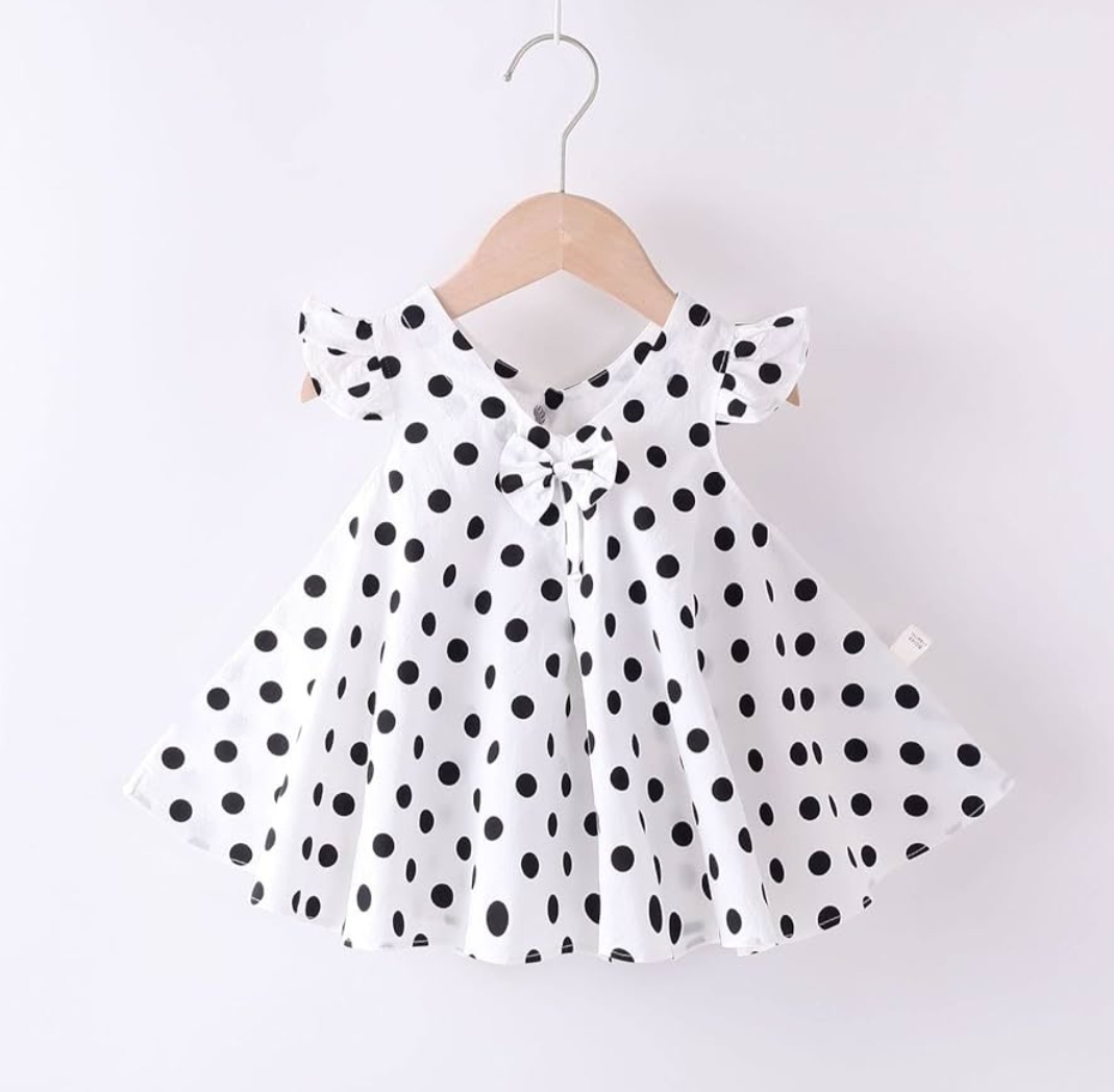 Picture of Cotton baby girl fashionable dress Eid collection for 0-7 years baby