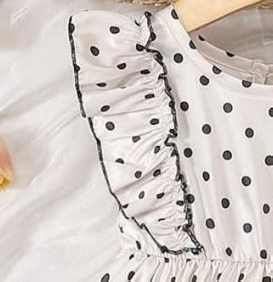 Picture of Cotton baby girl fashionable dress Eid collection for 1- 5 yeas babys
