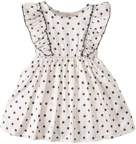 Picture of Cotton baby girl fashionable dress Eid collection for 1- 5 yeas babys