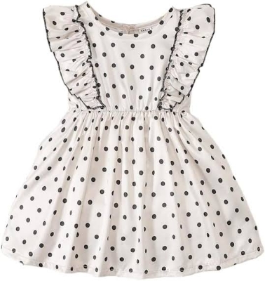 Picture of Cotton baby girl fashionable dress Eid collection for 1- 5 yeas babys