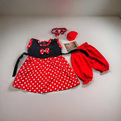 Picture of little baby  Girls  cotton Dress and pant set for 0-7