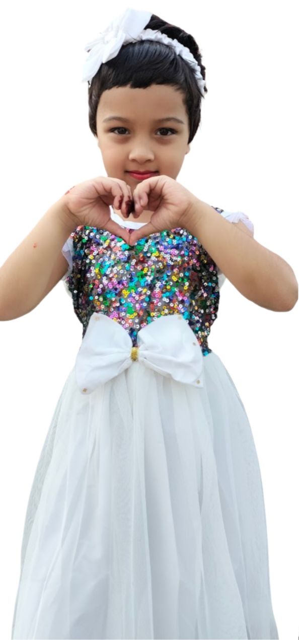 Picture of Baby Girls Fashionable Beautiful homemade party Dress ,frock For 0-12 Years Babies