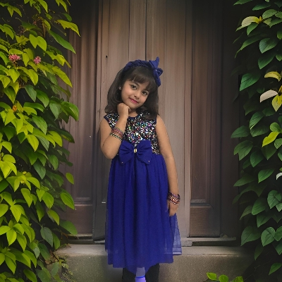 Picture of Baby Girls Fashionable Beautiful homemade party Dress ,frock For 0-12 Years Babies