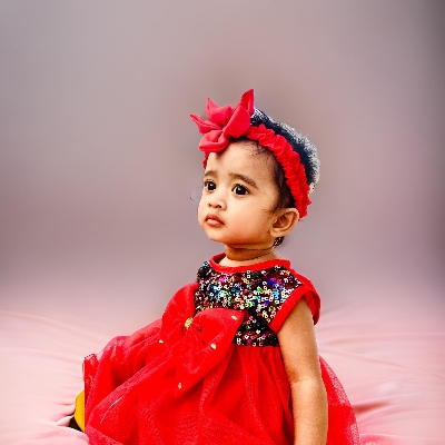 Picture of Baby Girls Fashionable Beautiful homemade party Dress ,frock For 0-12 Years Babies