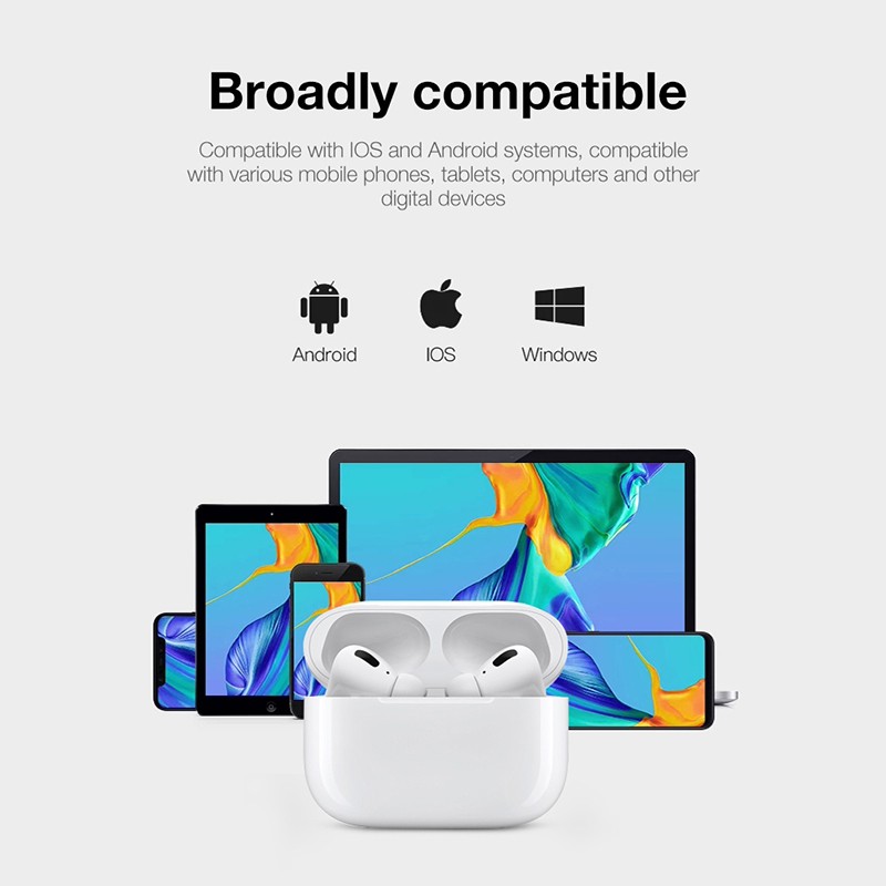 Picture of Airpods Pro 2nd Gen Made In Dubai Edition Bluetooth Headphone Black and White