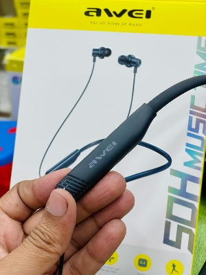 Picture of Awei G83BL Neckband Bluetooth Earphones. Bluetooth V5.4 Music Control & HD Calling Support Sports Wireless Headphone