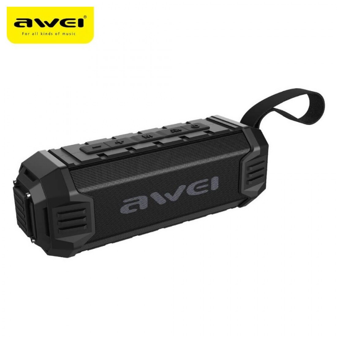 Picture of Awei Y280 Portable Bluetooth Speaker, 12 Hours Working Outdoor Speaker Powerful Subwoofer IPX4 Waterproof Speaker With Power Bank Function