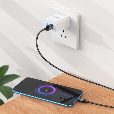 Picture of Hoco X89 Type B Fast Charging Data Cable. USB to Micro-USB  Braided Charging Cable