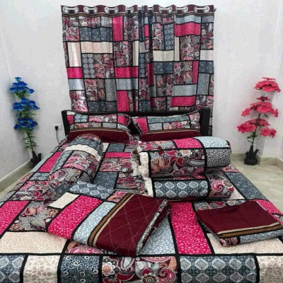 Picture of 6 Pieces Comforter + Bed Sheet Combo Set