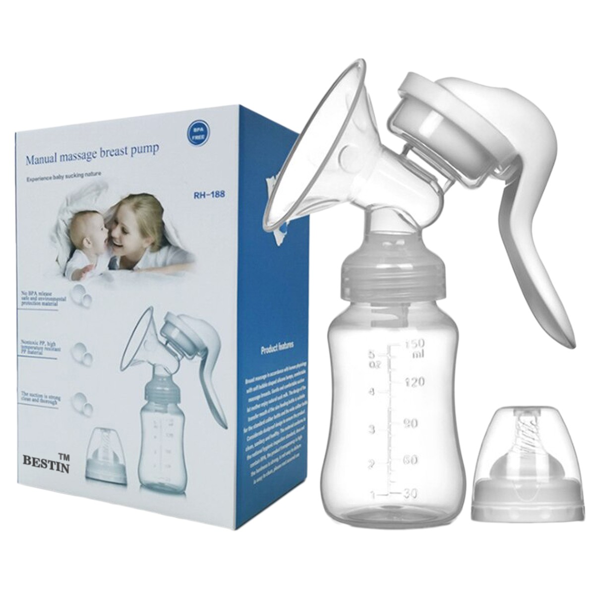 Picture of Manual Breast Pump Painless Breast Pump -Without Box