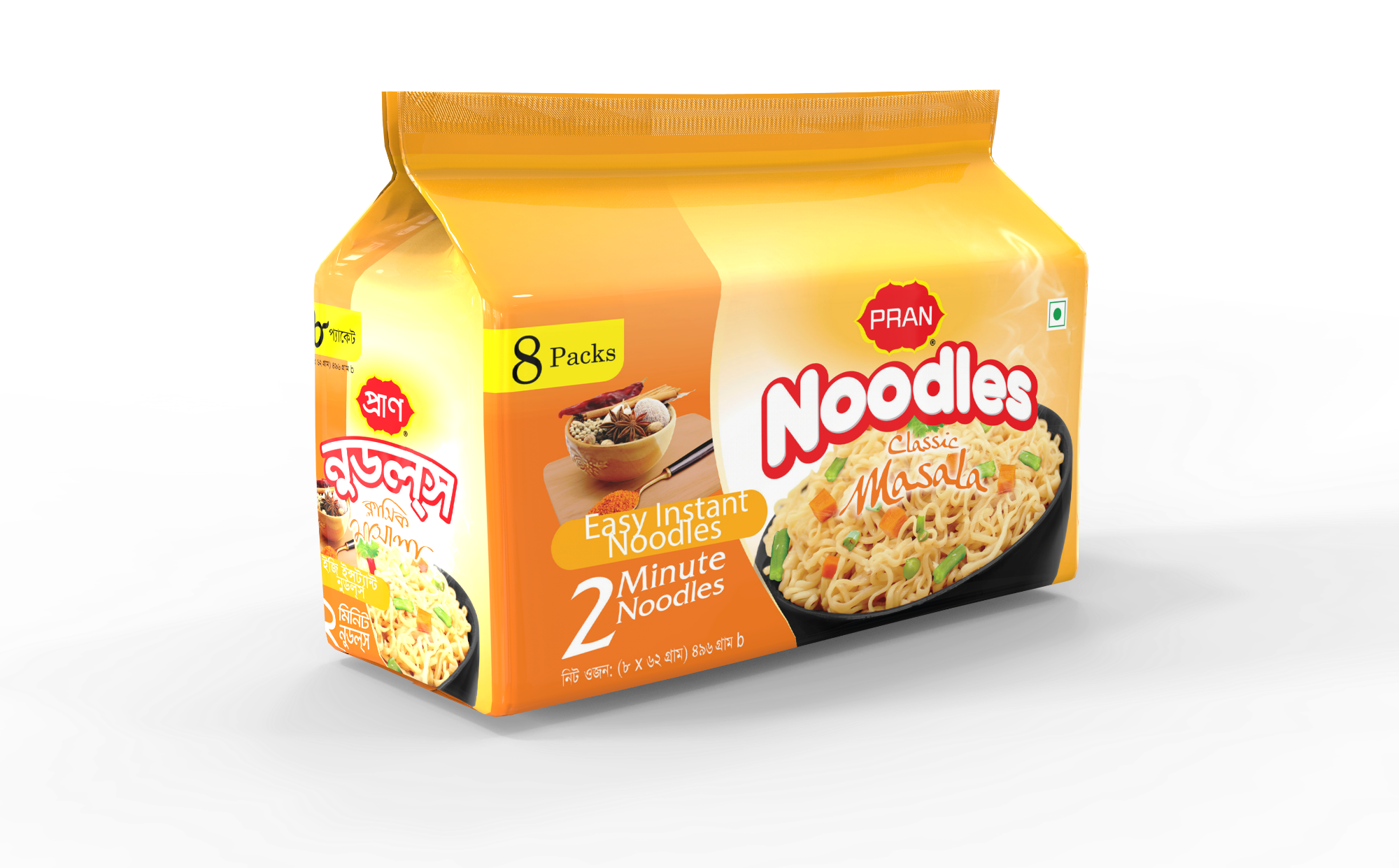 Buy PRAN Noodles Classic Masala 8 Packs Online