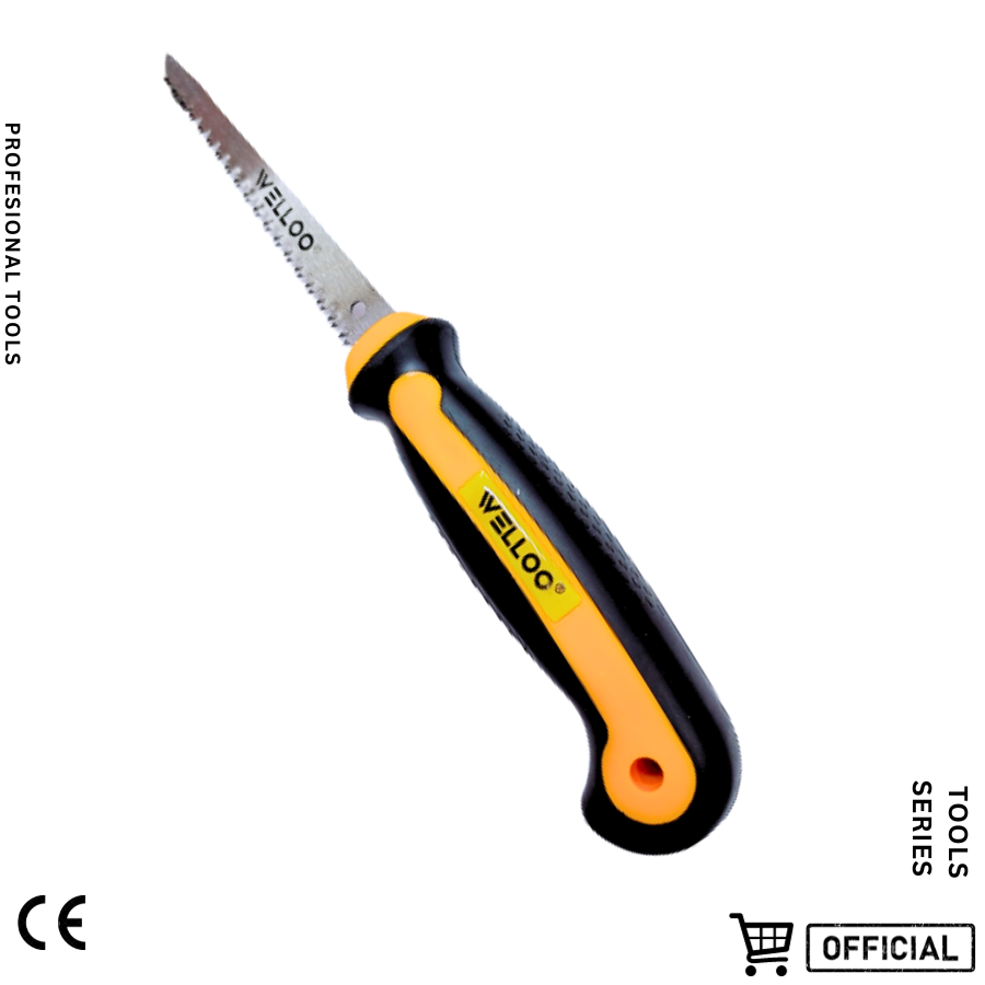 Picture of Welloo high quality 160mm wallboard saw for making cuts in plasterboards with TPR PVC handle