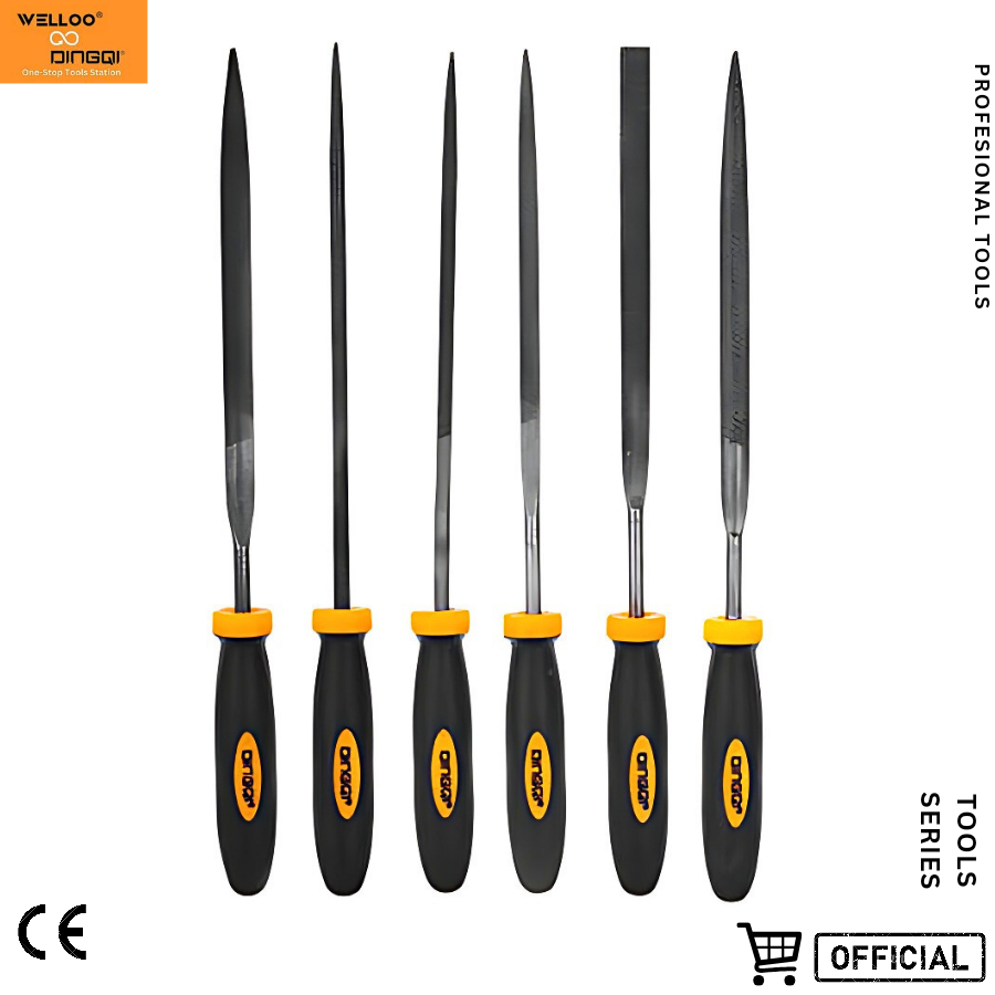 Picture of DINGQI Wholesale 6pcs Metal Flat Files Multipurpose Rasp Needle Files Set Tools