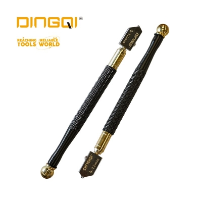 Picture of TRI-T Glass Cutter Pen with Automatic oiling Mechanism efficient Glass Cutting Tool Length 178 mm with Metal Body efficient Glass Cutting Tool