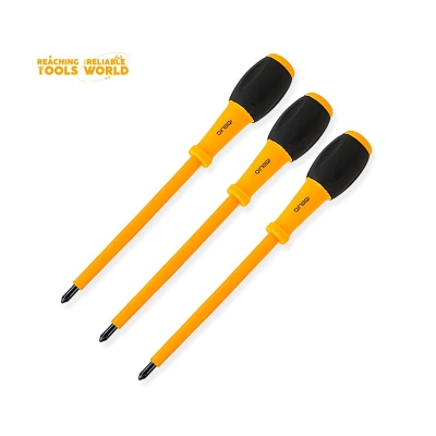 Picture of DingQi 7pcs Magnetic Screw Driver Set Rubber Handle Phillips Screwdriver Slotted Screwdriver Set For Multipurpose Usage SCREWDRIVER SET 68007