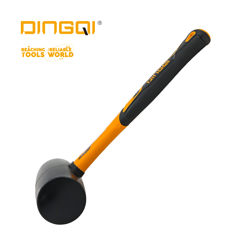 Picture of DingQi Professional Heavy Duty 24OZ Mallet Rubber Hammer,Tiles Hammer for Multipurpose Usage,35024