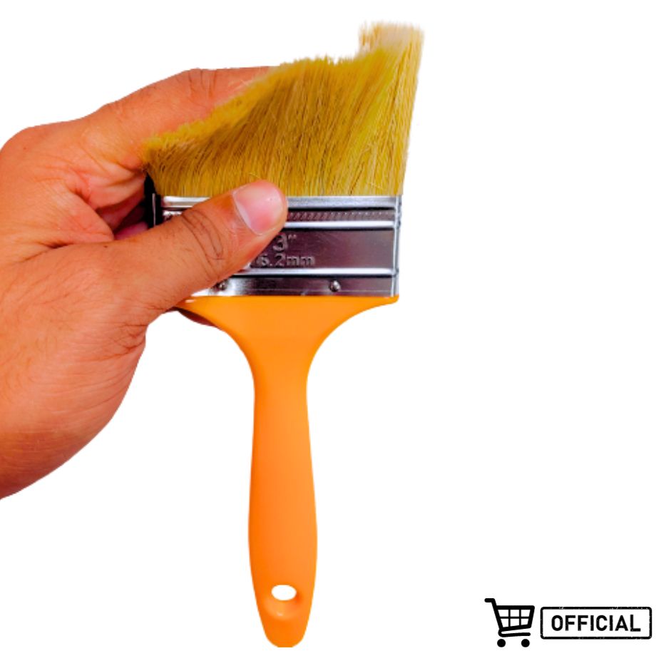 Picture of Paint Brush Set 2Pcs Wall Paint Brushes with Plastic Handle Multi-Sized Acrylic Painting Tool Kit for Cabinets House Paint Brush Set For Art Wall Home Furniture Paintbrushes with Comfortable Grip (WellooPBS6330)