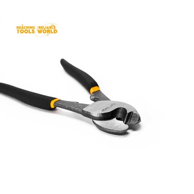 Picture of DingQi 8"inch Professional Electric Wire Cable Cutting Plier for Cutting Cable Tools Universal Cutter Soft Grip Plastic Steel,steel