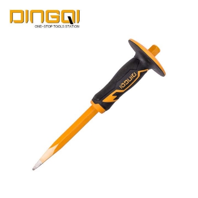 Picture of DingQi High Quality Stone Chisel Quarry Pick Quarry Chisel Carbon Steel Cold Chisel With Safe Grip Rubber Handle