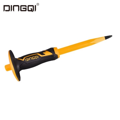 Picture of DingQi High Quality Stone Chisel Quarry Pick Quarry Chisel Carbon Steel Cold Chisel With Safe Grip Rubber Handle