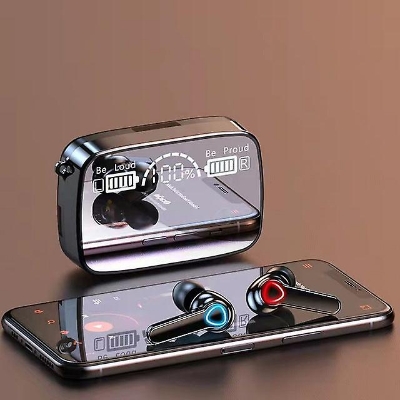Picture of M19 earbud tws wireless bluetooth 5.1 headset touch control hd mirror new update