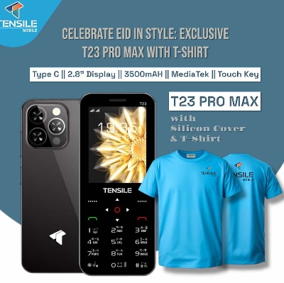 Picture of (Free t Shirt )Tensile T23 pro max touch button phone with 14 days replacement & 1 years warranty