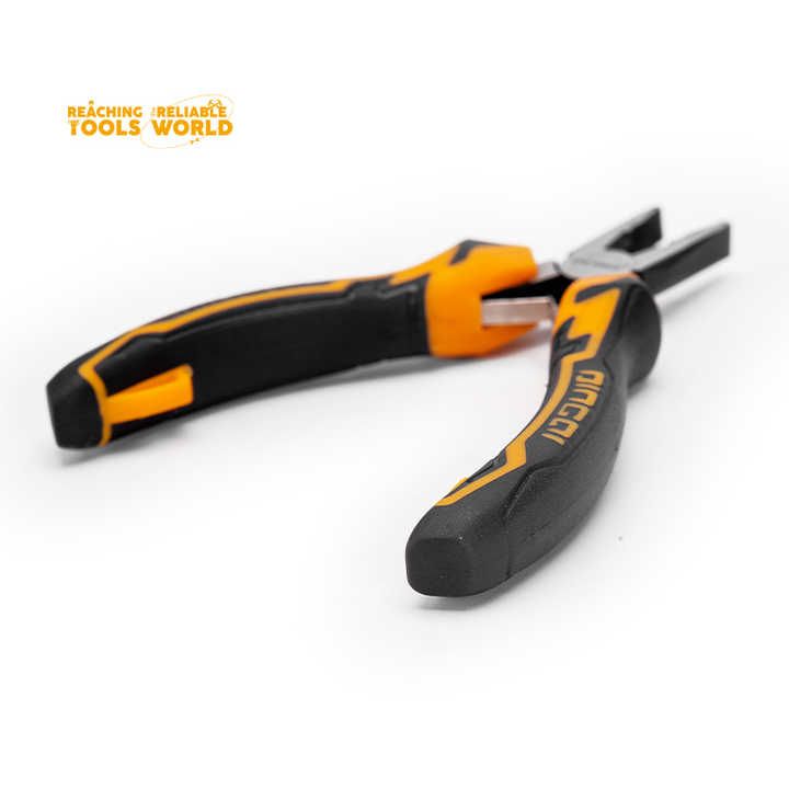 Picture of DINGQI 5 Inch Hand Tools Wire Cutters Cutting Pliers Nipper Anti-Slip Rubber Mini Diagonal Pliers