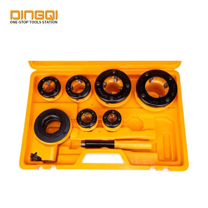 Picture of DingQi Professional 6pcs Pipe Tools Ratchet Die Stock Set,Sizes:1/2",3/4",1",1-1/4",1-1/2",2